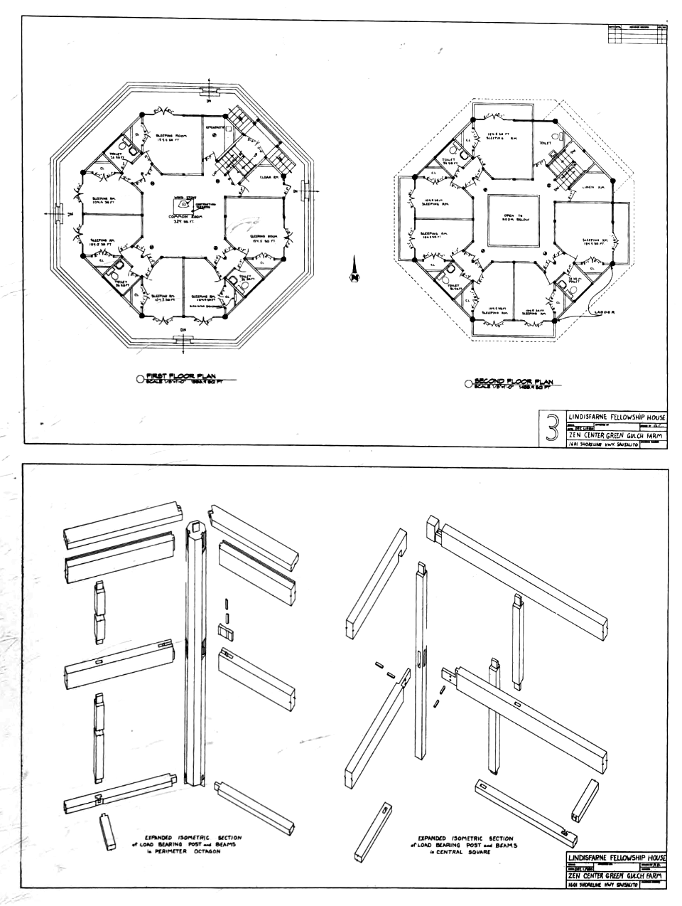 Lindisfarne Guest House blueprints